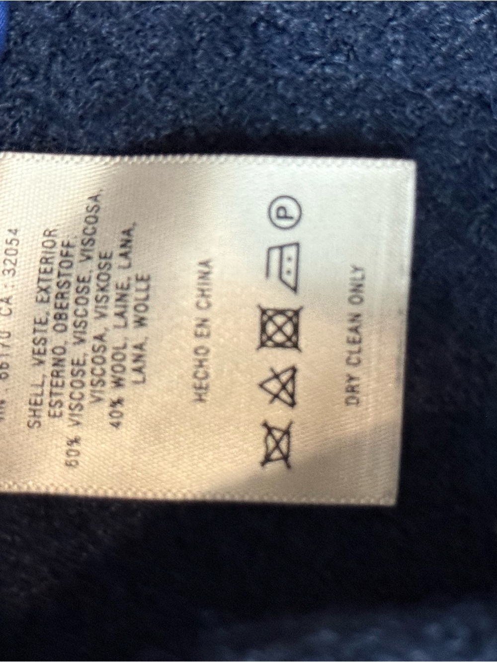 Elevenses Anthropologie Navy Wool Blend Military Peplum Jacket XS - Picture 13 of 16